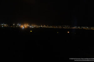 a city at night with lights