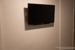 a tv mounted on a wall
