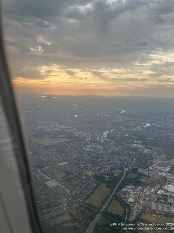 an aerial view of a city