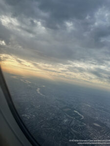 an aerial view of a city