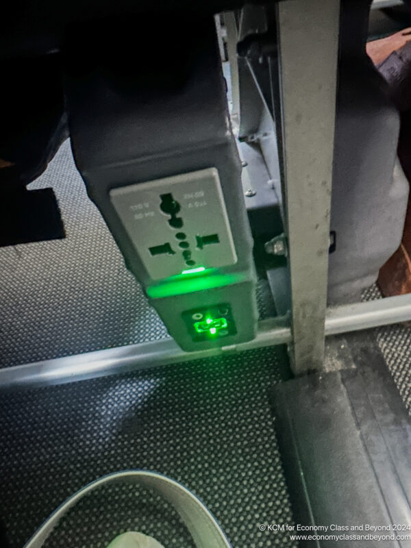 a green light on a device