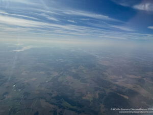 aerial view of a landscape from an airplane