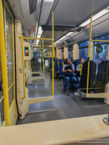 people sitting on a train