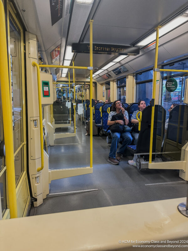 people sitting on a train