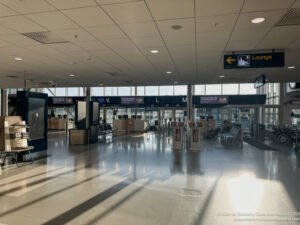 an empty airport terminal