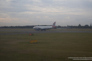 an airplane on a runway