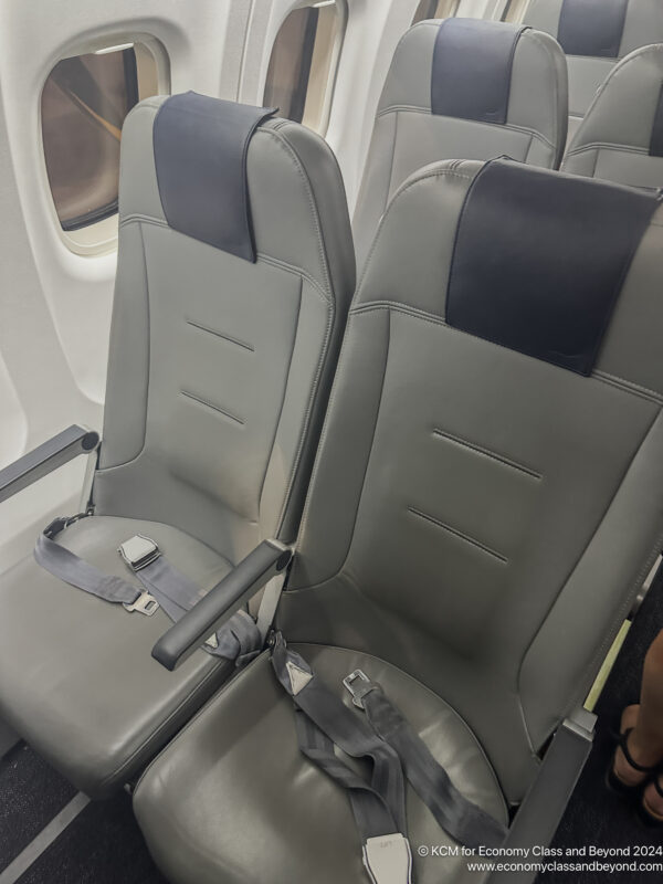 a seat in a plane