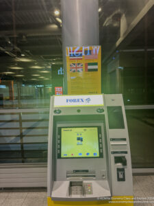 a machine with a screen on it