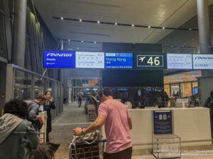 a man standing in a terminal