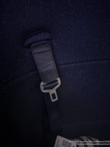 a seat belt on a seat