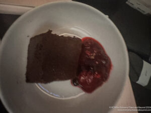 a plate of food with jam