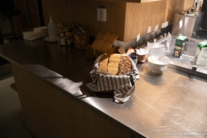 a bag of crackers on a counter