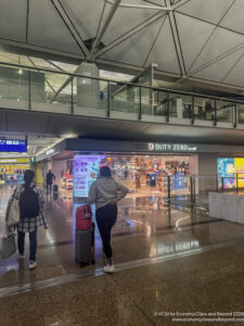 people walking in a airport