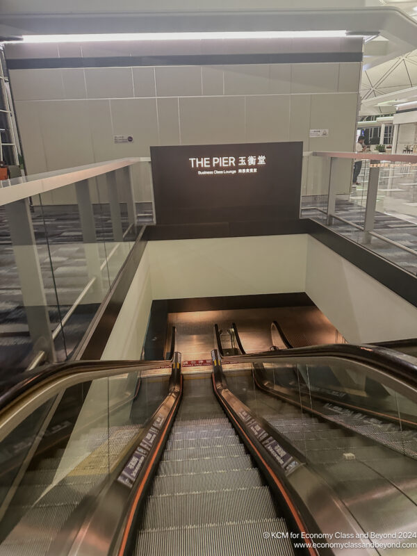 escalators in a building