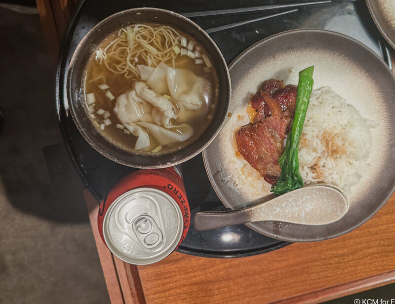 a plate of food on a table