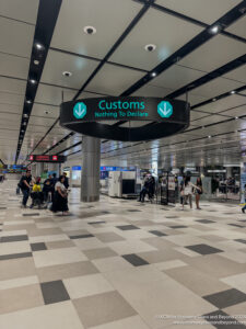 people walking in an airport