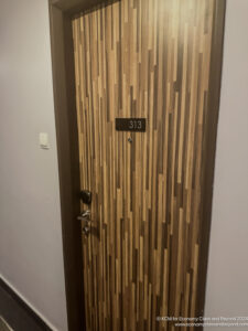 a door with a number on it