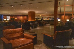 a room with chairs and tables