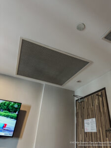 a vent on the ceiling