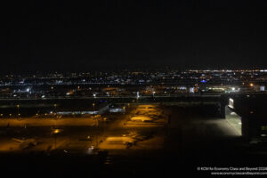 a city at night with lights