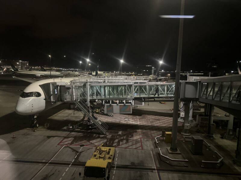 an airplane at an airport