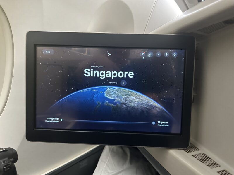 a screen on a plane