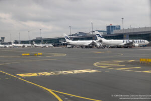 airplanes on a runway