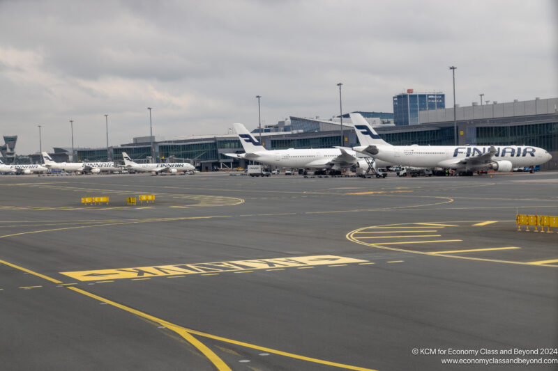 airplanes on a runway