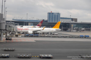 airplanes parked at an airport