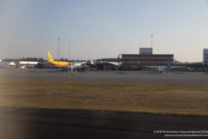 airplanes on the runway