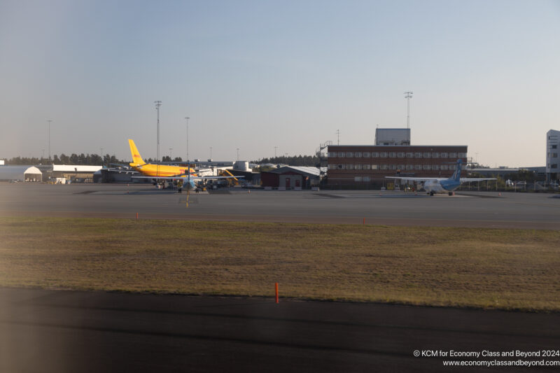 airplanes on the runway