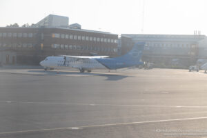 a plane on the tarmac