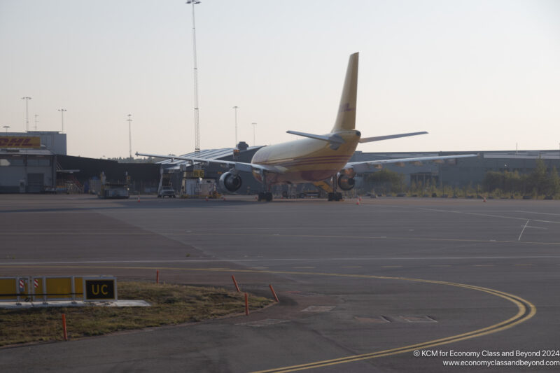 a plane on the tarmac