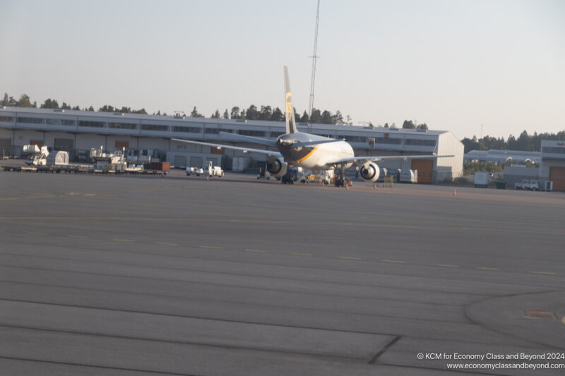 an airplane on the tarmac