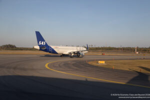 a plane on a runway