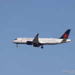 Air Canada Airbus A220-300 on final approach to Chicago O'Hare