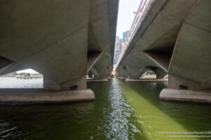 a bridge with water underneath