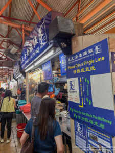 people standing in a market