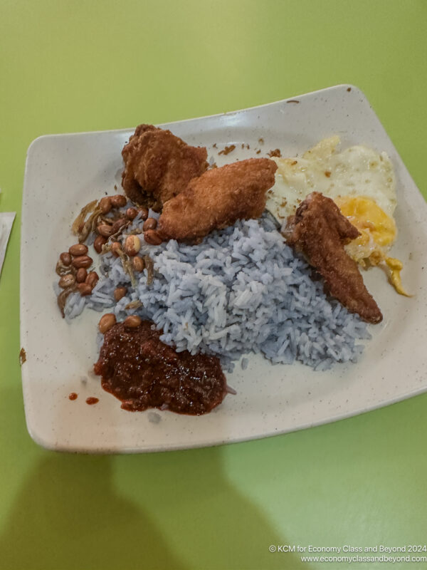 a plate of food on a table