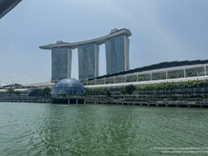Marina Bay Sands next to a body of water