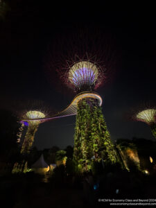 a tall structure with plants on top