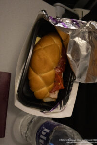 a sandwich in a container