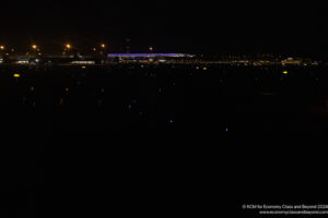 a large city at night
