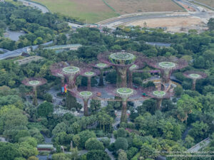 a aerial view of a park