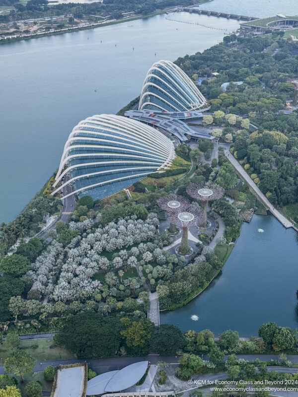 a large island with buildings and trees