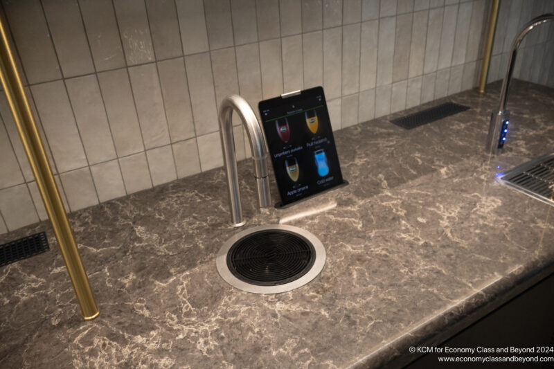 a digital tablet on a counter