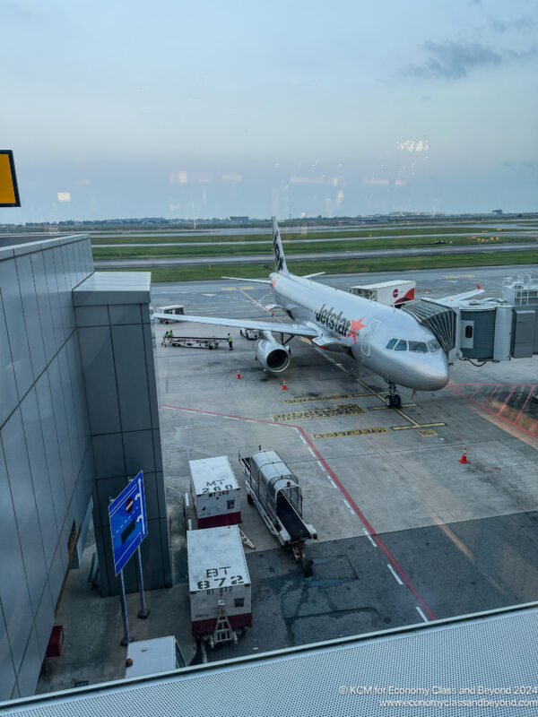 an airplane on the tarmac