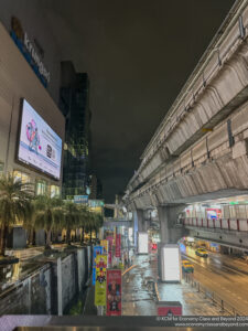 a street with buildings and signs