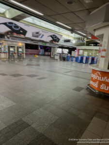 a large building with a large sign
