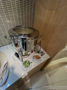 a large pot with a lid on a counter